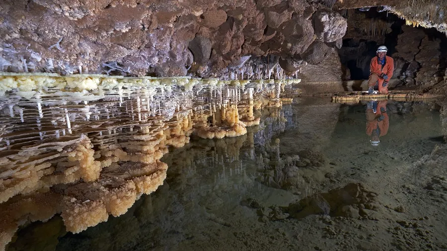 Caving in the Fuentemolinos Cave, Burgos