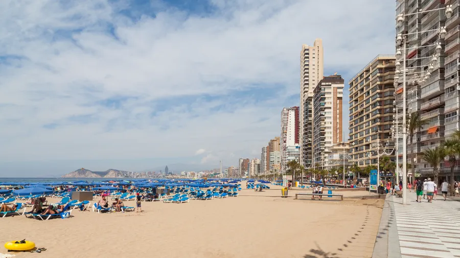 Playa de Levante de Benidorm