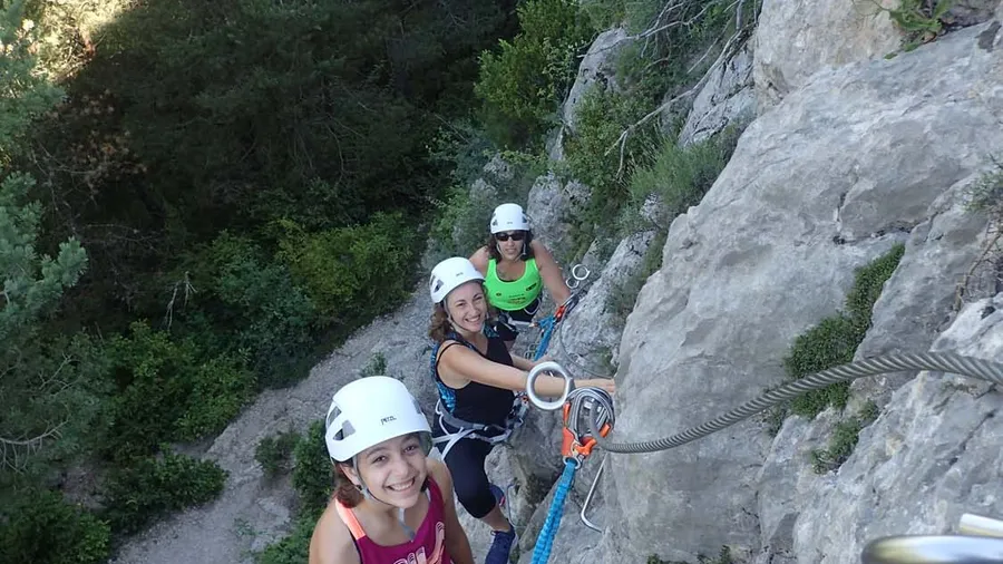 Vía ferrata de iniciación La Canalassa en Barcelona