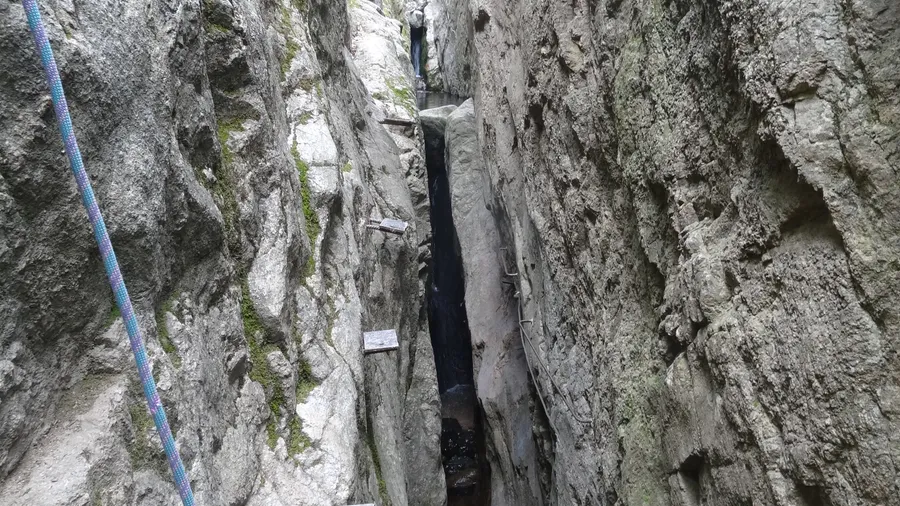 Vía ferrata Baumes Corcades en Centelles