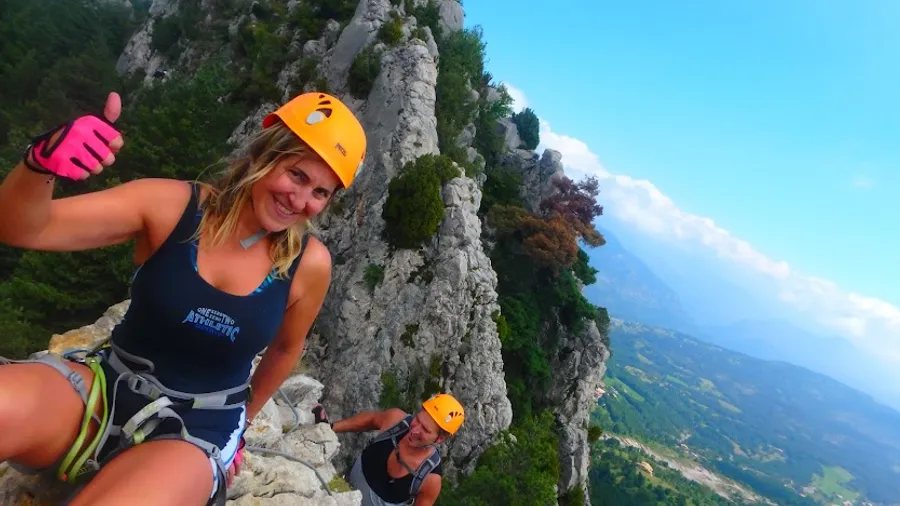 Vía ferrata de iniciación en Roques d'Empalomar, Vallcebre