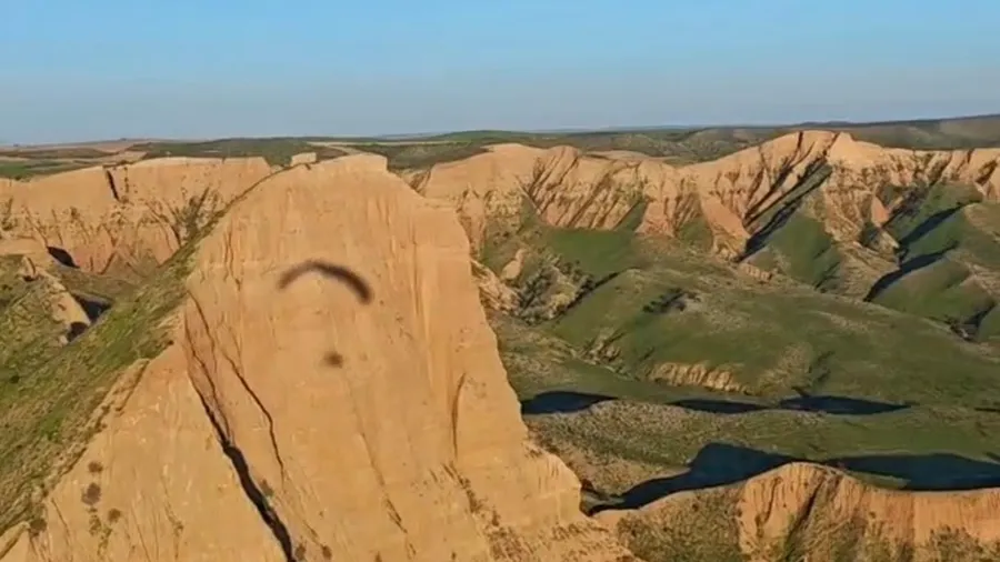 Paramotor-Flug in den Barrancas de Burujón