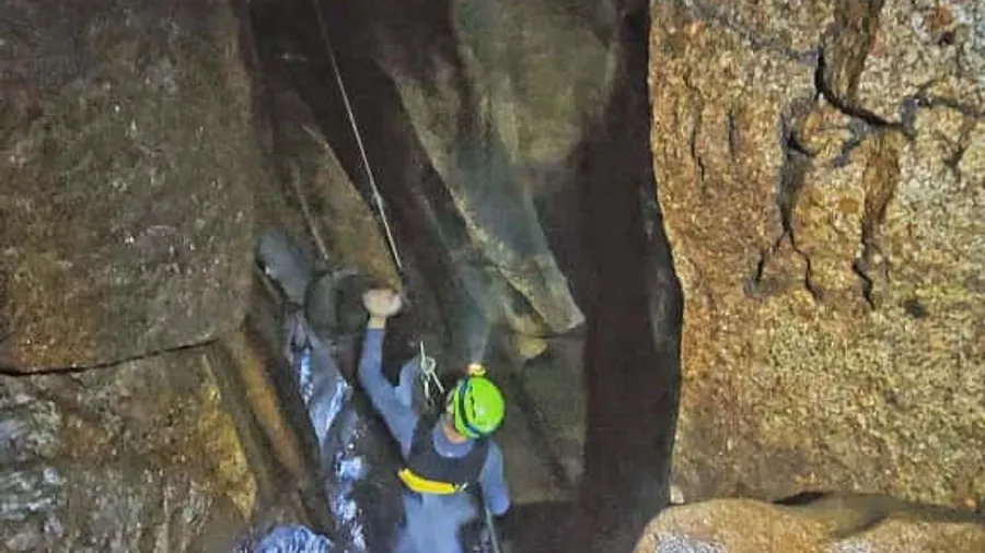 Caving in the Cueva do Folón, Vigo
