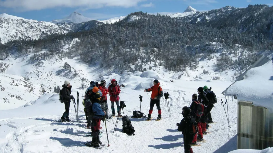 Raquetas de nieve en las sierras de Entzia y Urbasa