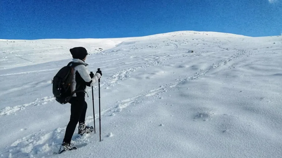 Raquetes de neu al Puigllançada, Berguedà-Ripollès