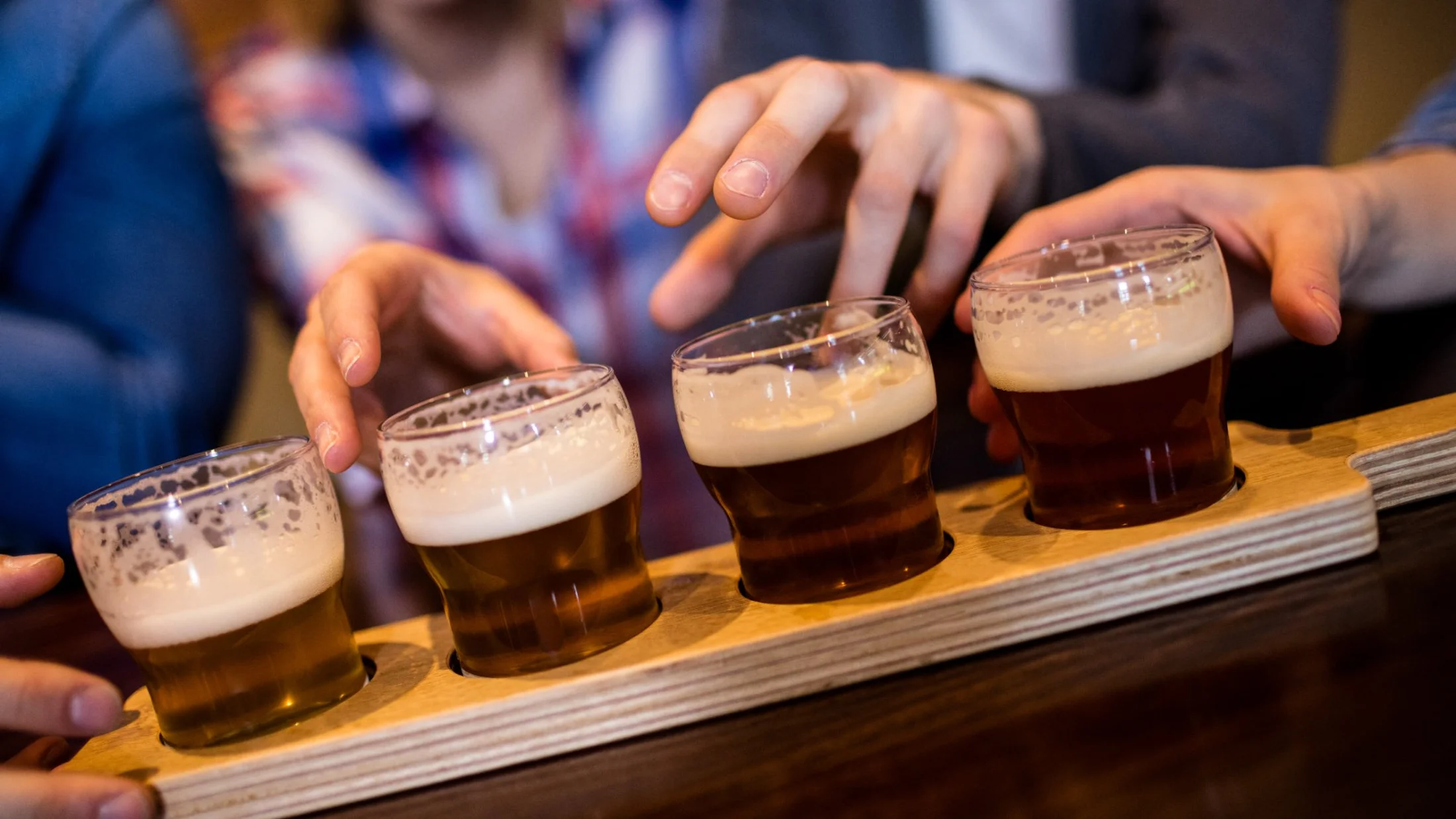 Craft beer tasting