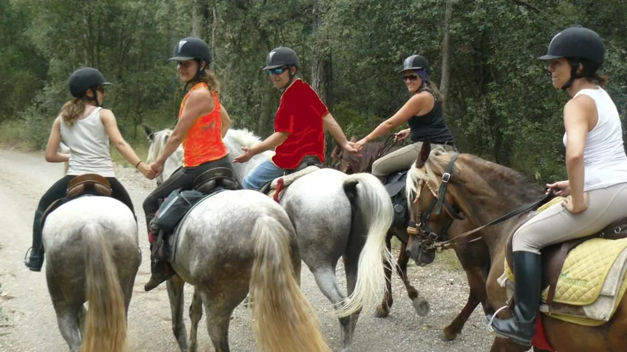 Ruta a caballo tranquila en el Pla de l'Estany, Girona