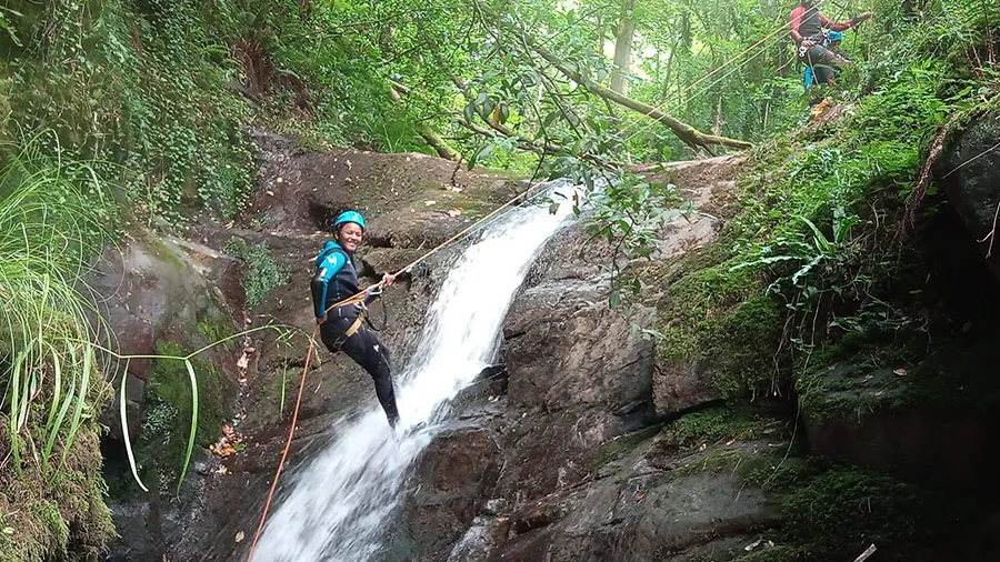 Barranquismo de iniciación en el Barranco de Saturio, Elgoibar