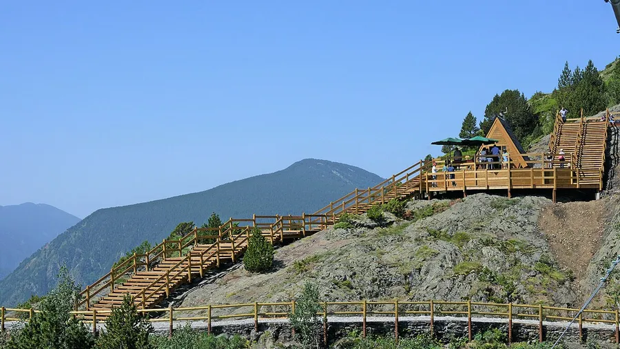 Tibetischer Fußgängerbrücke von Canillo